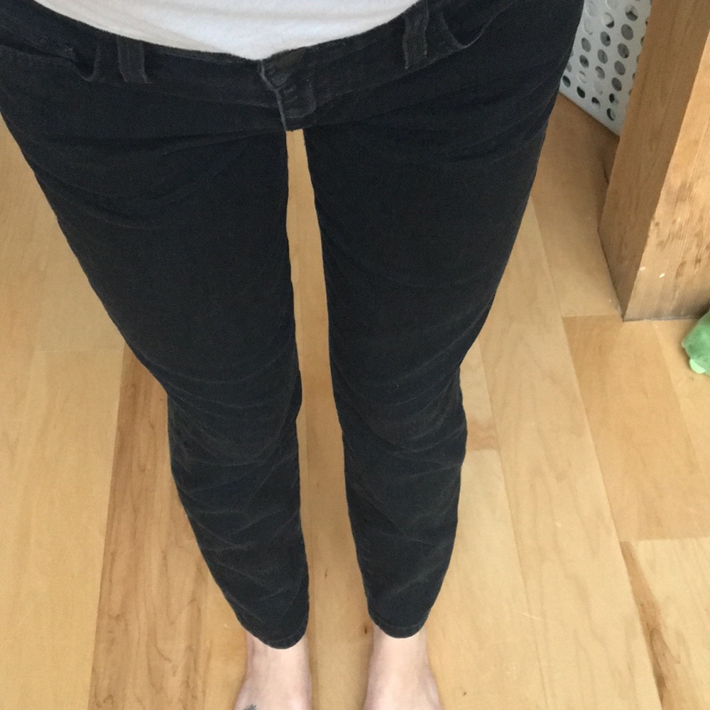 Joes strait ankle black jeans 27